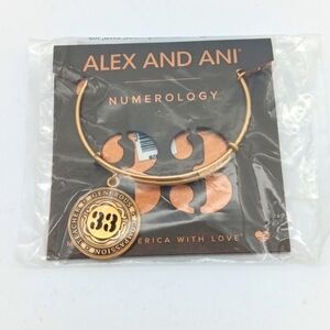 Alex and Ani Numerology Bracelet NWT 33 gold